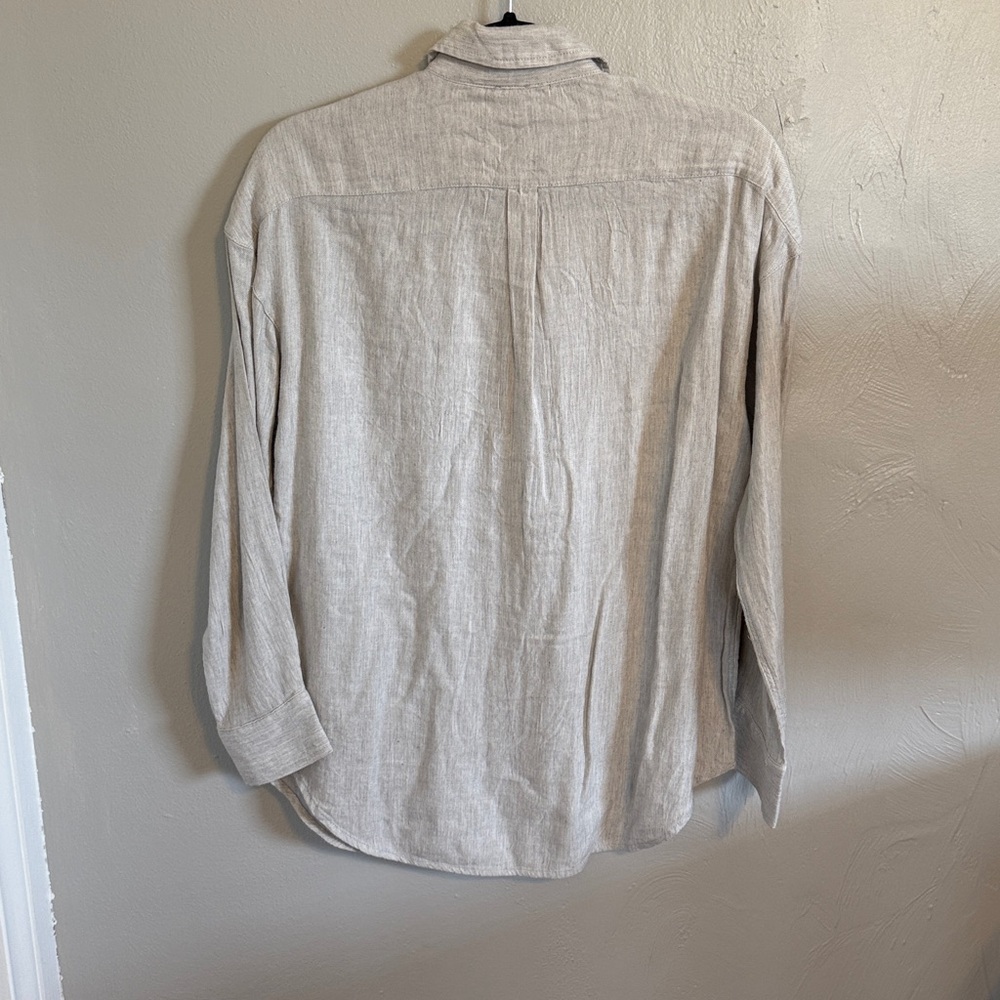 Aerie oversized soft button up top - Picture 3 of 4